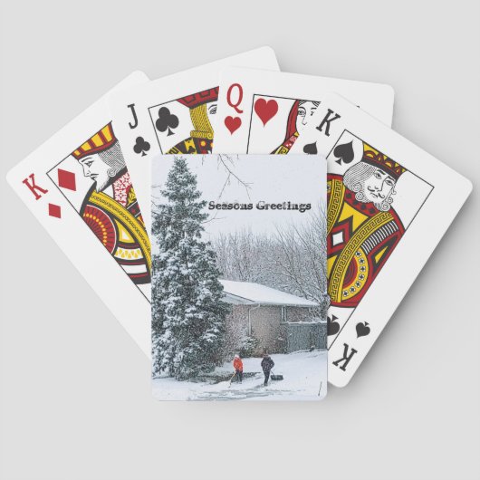 kersttijd pokerkaarten (Achterkant)