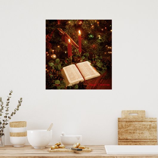 Kersttijd Poster (Keuken)