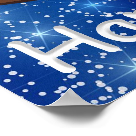 Kersttijd Poster op kerstdag (Hoek)