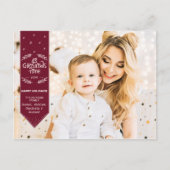 Kersttijd prettige feestdagen foto (Voorkant)