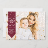 Kersttijd prettige feestdagen foto feestdagenkaart (Voorkant)