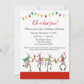 Kersttijd rendierfeestdag kaart (Voorkant)