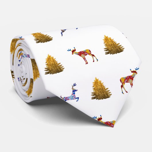 Kersttijd Stropdas (Opgerold)