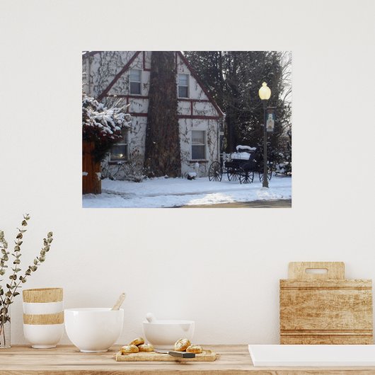 Kersttijd terug in de tijd poster (Keuken)