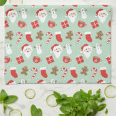 Kersttijd theedoek (Gevouwen)