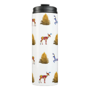Kersttijd thermische tumbler thermosbeker
