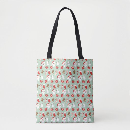 Kersttijd tote bag (Voorkant)