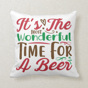 Kersttijd voor een biertje kussen