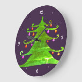 Kersttijd wandklok (Hoek)