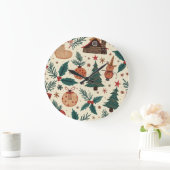 kersttijd-wandklok grote klok (Huis)