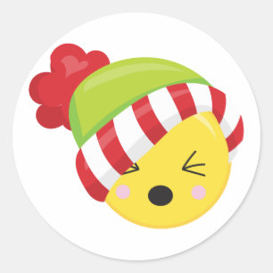 Kersttijd Winter Emoji Stickers