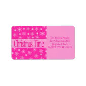 kersttijdlabel etiket (Voorkant)