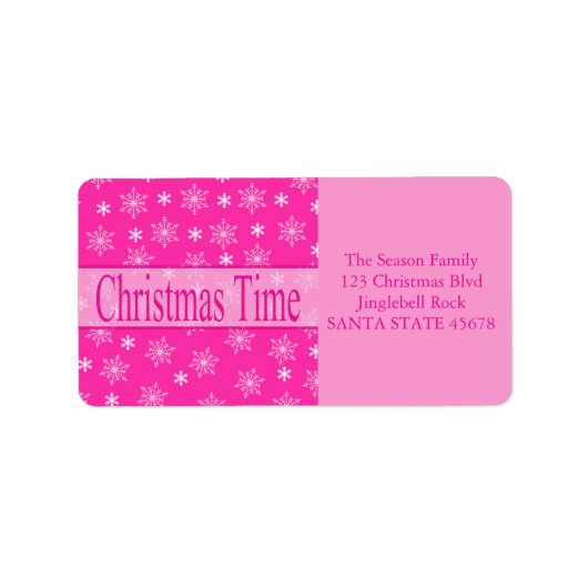 kersttijdlabel etiket (Voorkant)