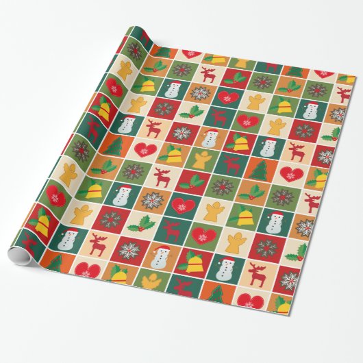 kersttijdverpakkingspapier cadeaupapier (Uitgerold)