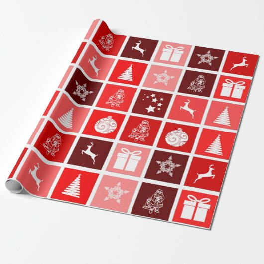 kersttijdverpakkingspapier cadeaupapier (Uitgerold)
