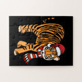 Kersttijger Legpuzzel (Horizontaal)