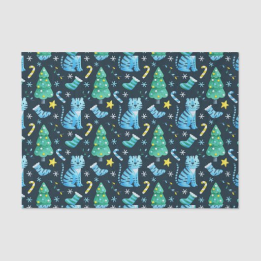 Kersttijger Tissuepapier (Voorkant)