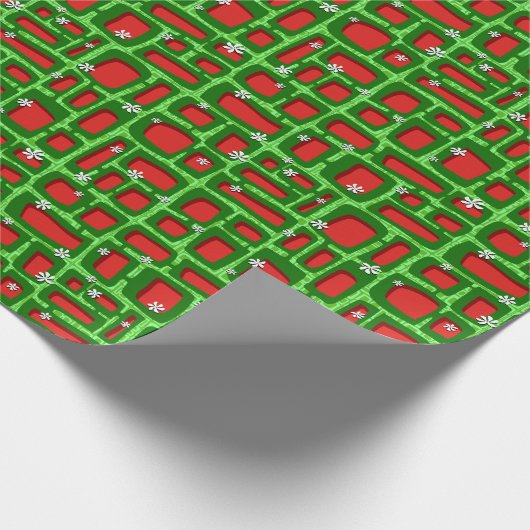 kersttiki Bricks Cadeaupapier (Hoek)