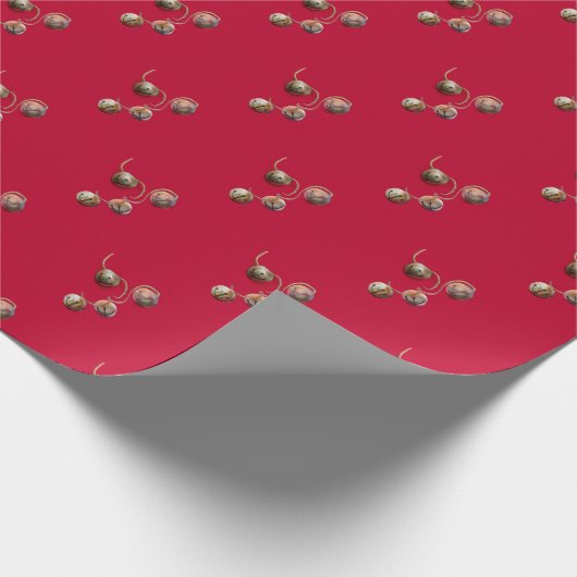 kersttingle Bells Cadeaupapier (Hoek)