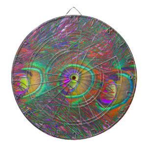 kersttinsel Peacock Feathers Dartbord