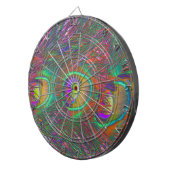 kersttinsel Peacock Feathers Dartbord (Voorkant Rechts)