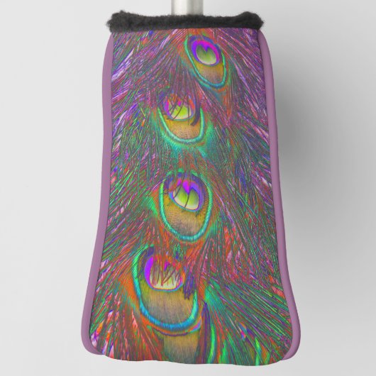 kersttinsel Peacock Feathers Golfheadcover (Draai 90)