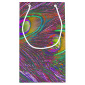 kersttinsel Peacock Feathers Klein Cadeauzakje (Achterkant)