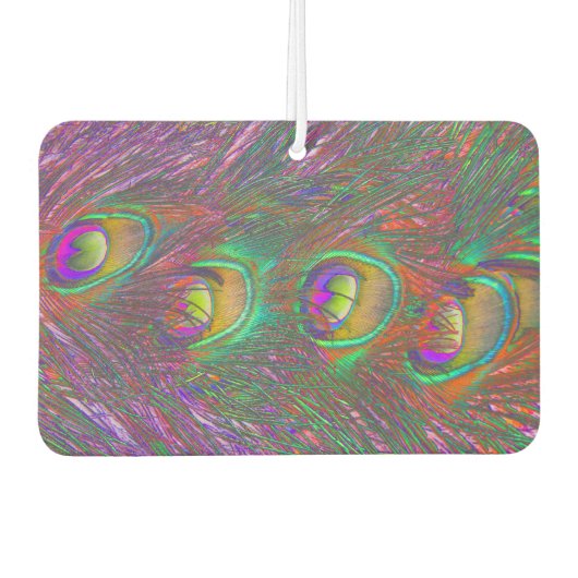 kersttinsel Peacock Feathers Luchtverfrisser (Voorkant)