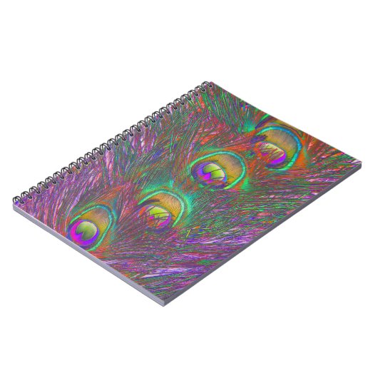 kersttinsel Peacock Feathers Notitieboek (Linkerzijde)