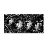 kersttinsel Peacock Feathers Rubberstempel (Afrduk)