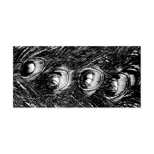 kersttinsel Peacock Feathers Rubberstempel (Afrduk)