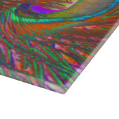 kersttinsel Peacock Feathers Snijplank (Hoek)