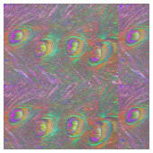 kersttinsel Peacock Feathers Stof (Close Up)