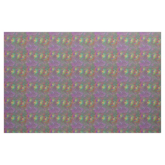 kersttinsel Peacock Feathers Stof (Fat Quarter)