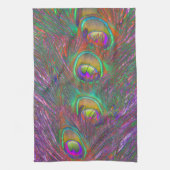 kersttinsel Peacock Feathers Theedoek (Verticaal)