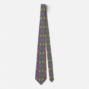 kersttinsel Peacock Floral Stropdas