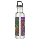 kersttinselpauw Feathers Waterfles (Achterkant)