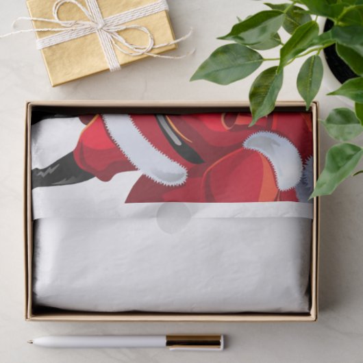 kersttissue paper, Santa Golf Tissuepapier (Geschenk)