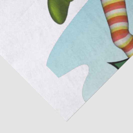 kersttissue paper, Santa Golf Tissuepapier (Detail)