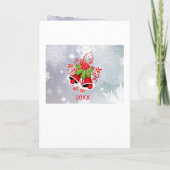 kersttlest Angel & Kat Jouw tekst Kaart (Achterkant)