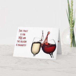 KERSTTOAST - JE HEBT DE ***ONDEUGENDE LIJST** GEMA FEESTDAGEN KAART