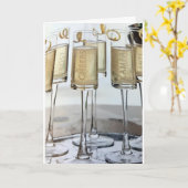 KERSTTOAST VOOR VRIENDEN KAART (Gele Bloem)