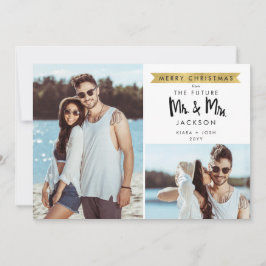 Kersttoekomst Mr en Mrs Save the Date 2 Foto