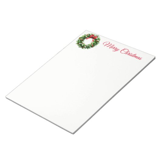 kersttoetsenblok notitieblok (Schuin)