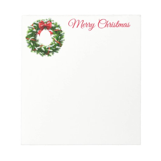 kersttoetsenblok notitieblok (Voorkant)