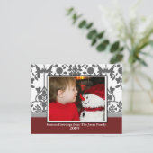 kersttoilet feestdagenkaart (Staand voorkant)