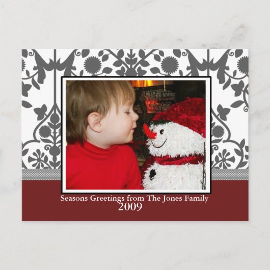 kersttoilet feestdagenkaart (Voorkant)