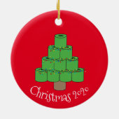 kersttoiletpapier - Covid 2020 Keramisch Ornament (Achterkant)