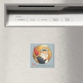 Kersttomte en een lieve kleine Lucia-meid Magneet (Insitu (Vaatwasser))