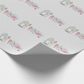 Kersttomte Gnome Cadeaupapier (Hoek)